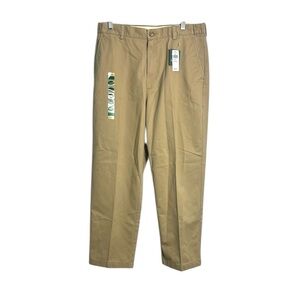 NWT L.L. Bean Men’s Straight Leg Dark Khaki Pants size 34x29